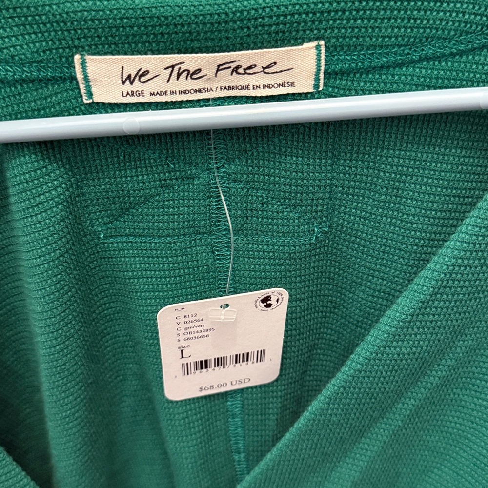We The Free Teal Knit Sweater